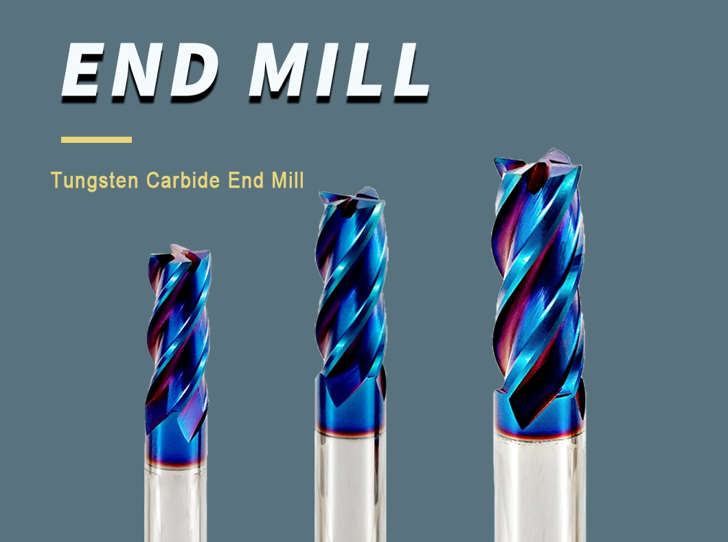Long Neck Tungsten Carbide Square End Mills