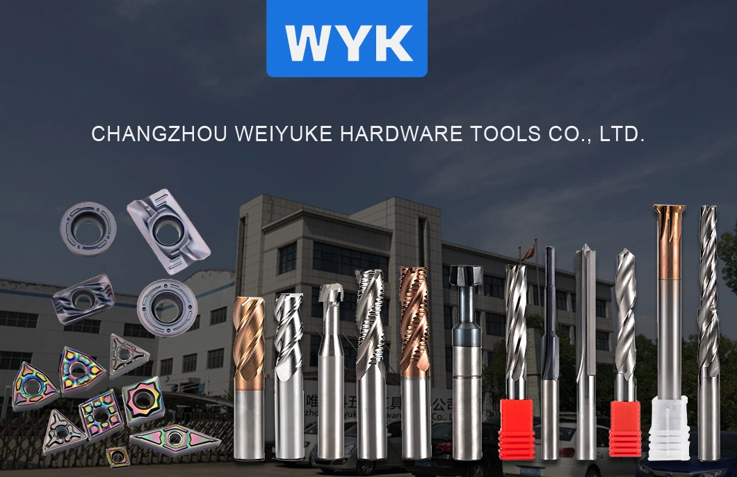 Wyk Customized Economical CNC Machine Carbide End Mill Cutting Tools Recheck 2 Flute Woodworking Milling Cutter