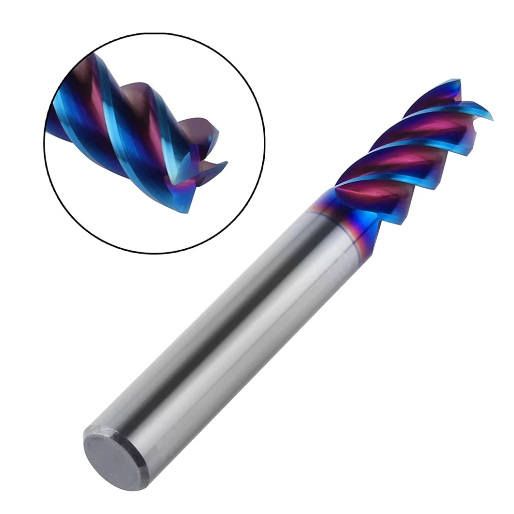 End Mill Nano Coated 4 Flute End Mill CNC Milling Tool