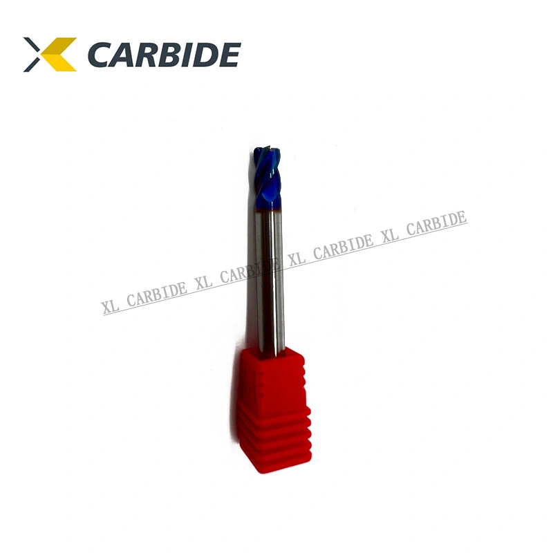 Tungsten Carbide HRC65 Corner Radius End Mill for Hard Alloy Cutting