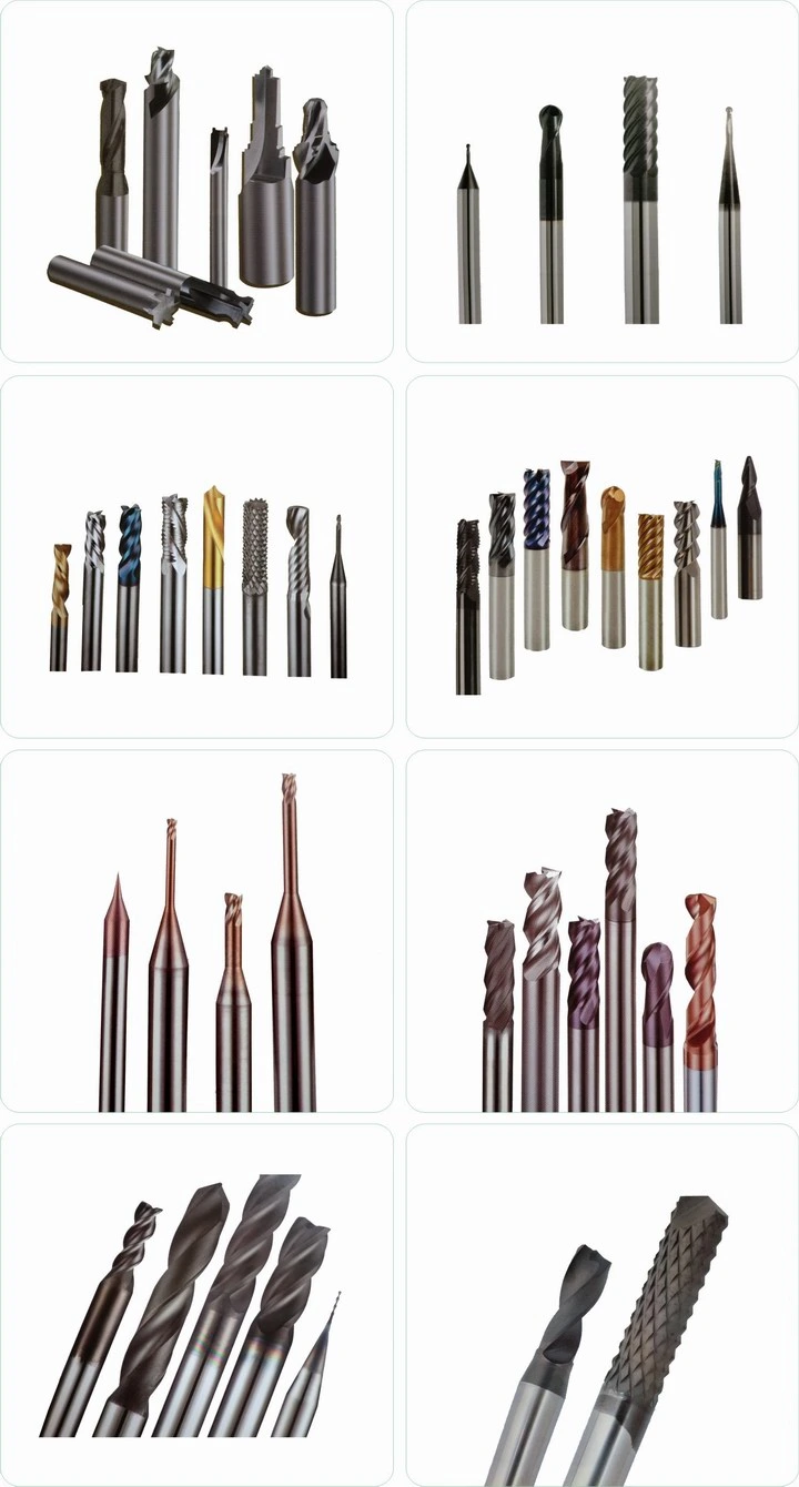 Customized 4 Flute Cutting End Mill Stainless Steel Carbide Cutter Milling Tools for Milling Machining Tools